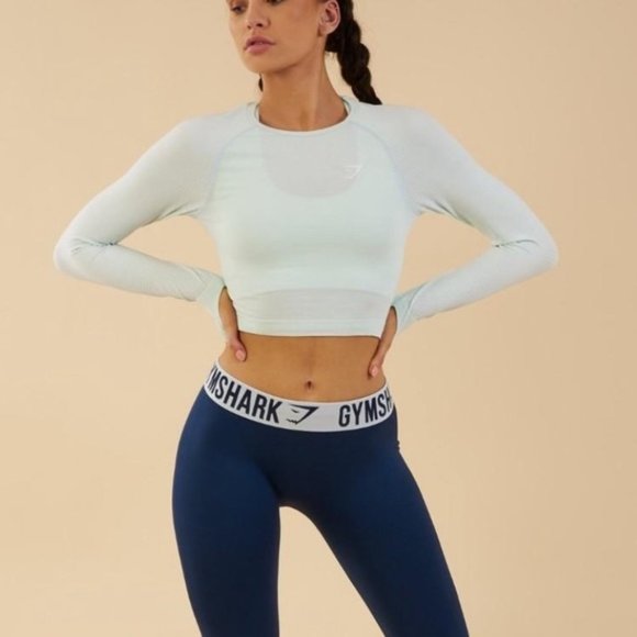 Gymshark Tops - GymShark Vital Seamless Long Sleeve Crop Top - Medium